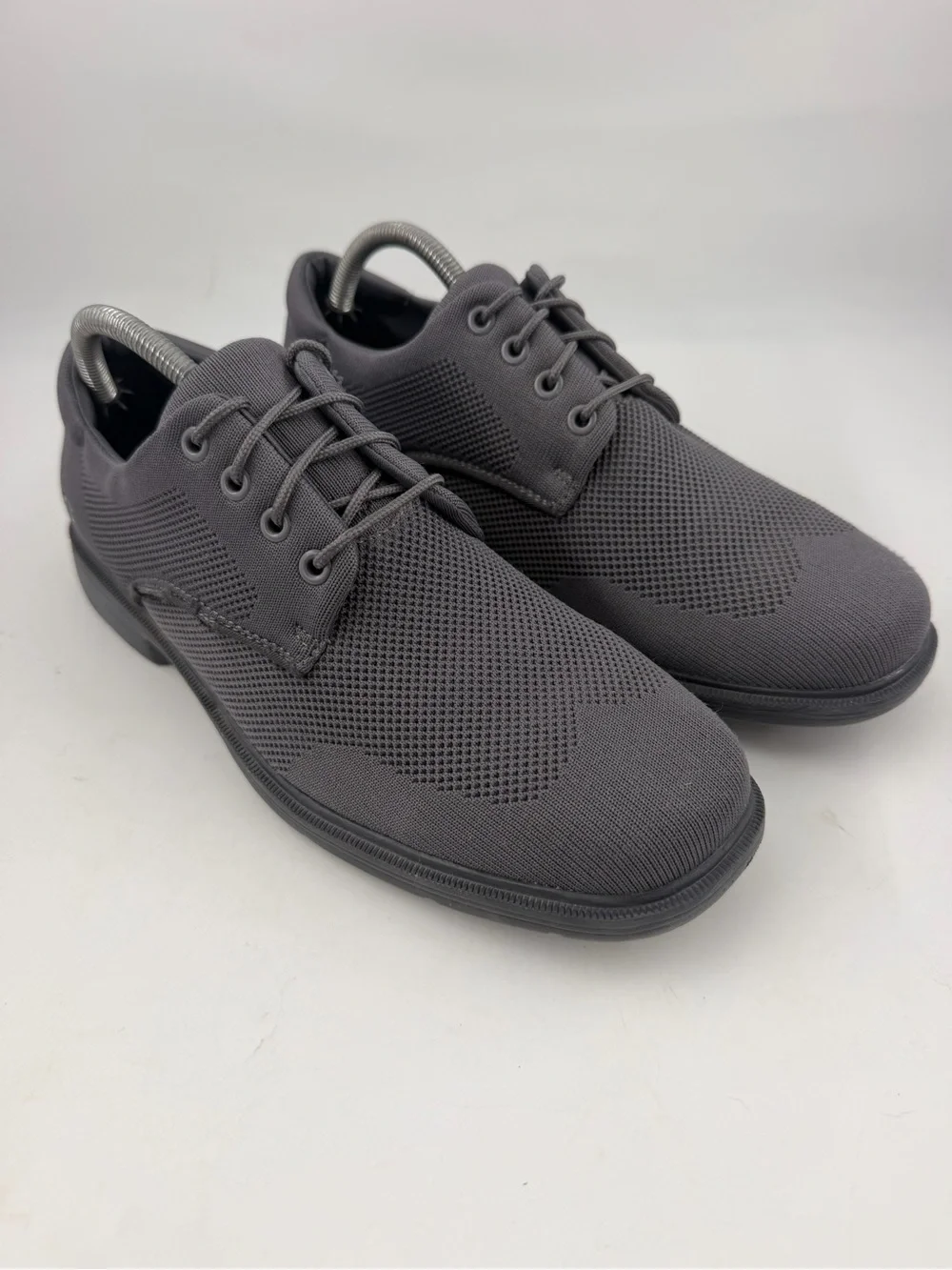 Skechers Men’s Caswell Aleno Dark Grey -SZ 8.5- Lace-Up Comfort Oxford Shoes